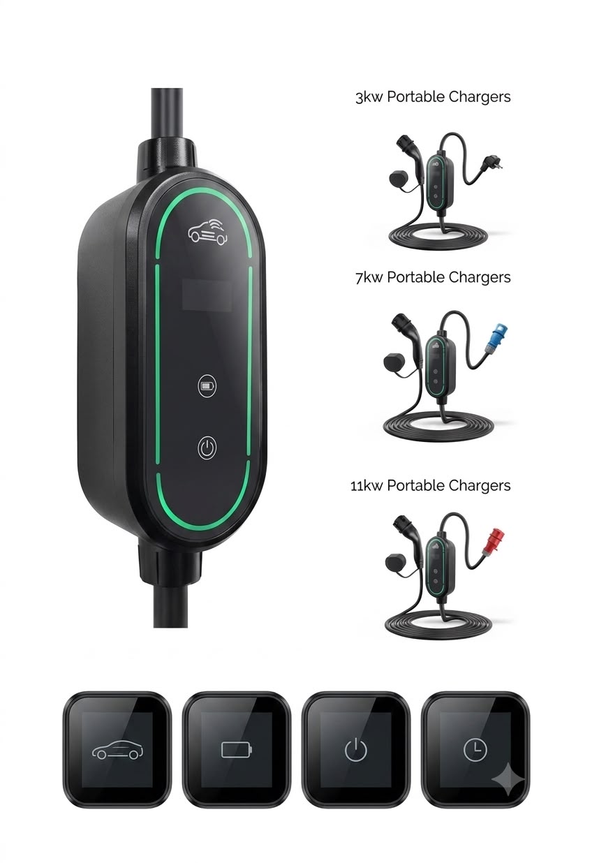 Chargeurs portables 3kW 7kW 11kW